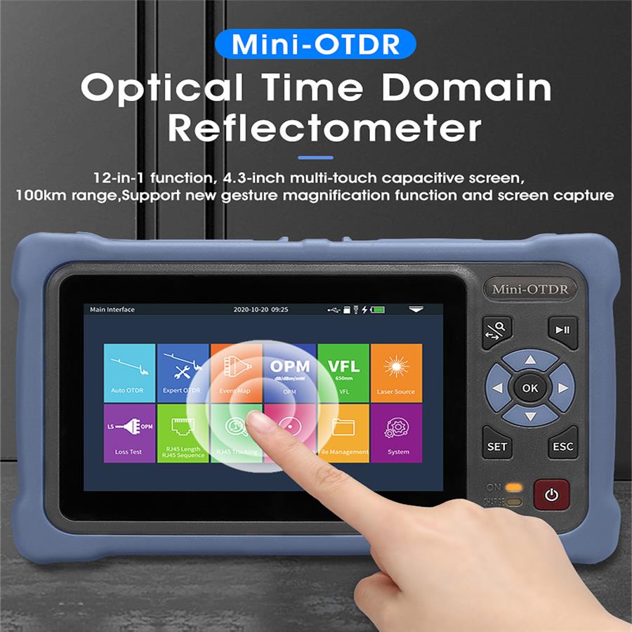 Optical Time Domain Reflectometer Otdr 1310 1550Nm - 4,3-дюймовый сенсорный экран MINI OTDR 1310/1550