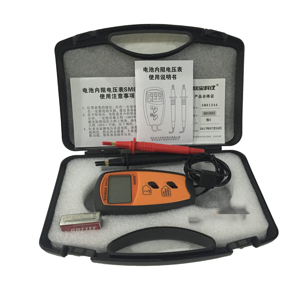 Battery Internal Resistance Tester Four Wire - SM8124A Четырехпроводной портативный тестер внутреннего сопротивления