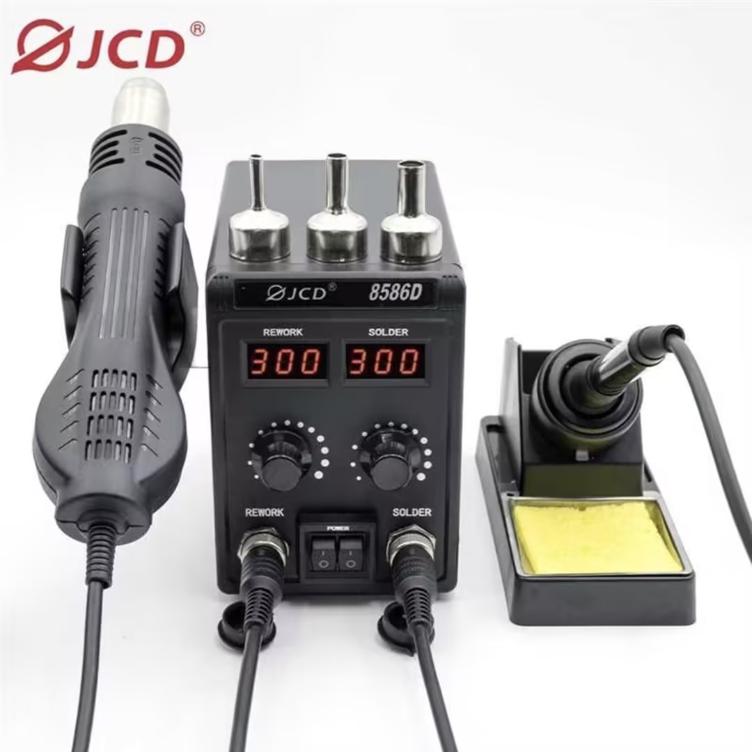 Smd Rework Station Hot Air Soldering 2 In 1 - JCD 8586D Паяльная станция 2-в-1, фен,