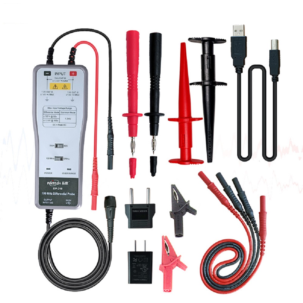 High Voltage Differential Probe 100Mhz 1300V - PINTECH DP-210 Высоковольтный дифференциальный зонд 1300