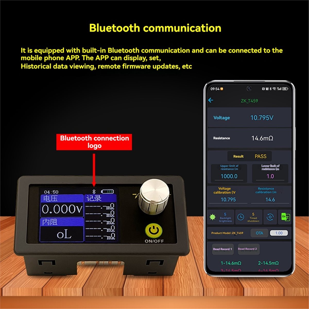 Battery Internal Resistance Tester Four Wire - ABGN T459 DC 5V Четырехпроводной тестер
