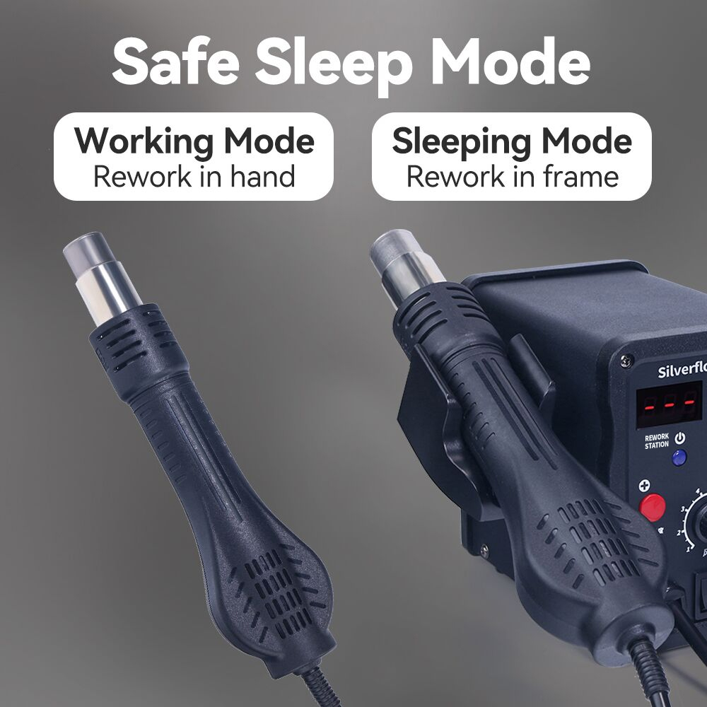 Паяльная станция Silverflo 858 – обзор и цена Smd Rework Station Hot Air Soldering 2 In 1