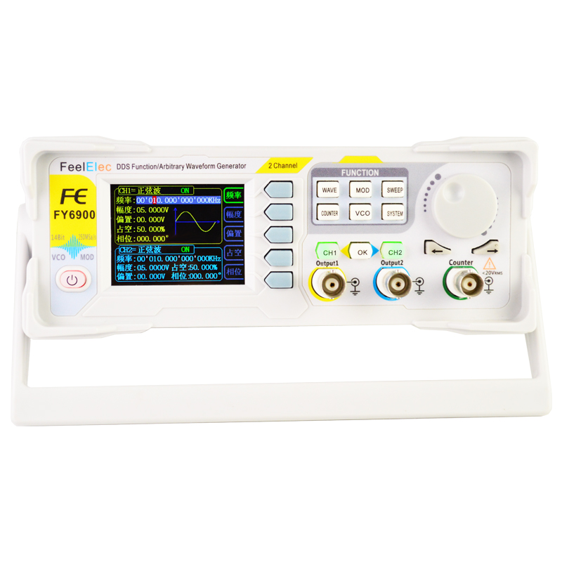 KKmoon FY6900-60M Функциональн – обзор и цена Dual Channel Arbitrary Waveform Function Generator 60Mhz