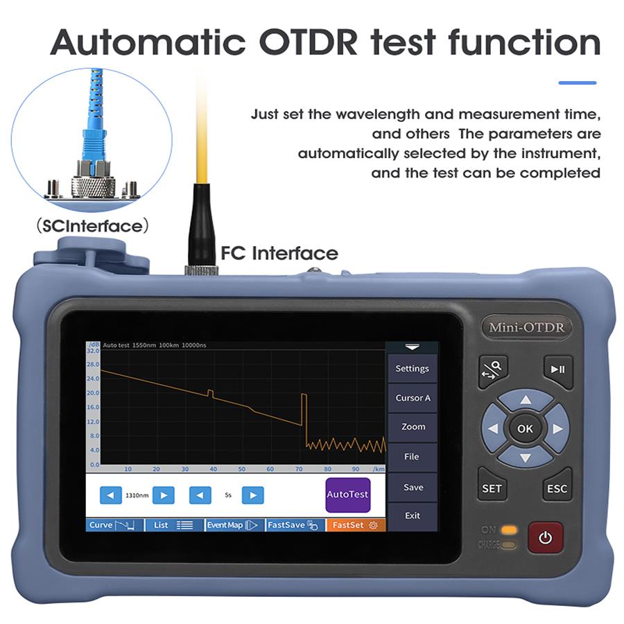 4,3-дюймовый сенсорный экран M – обзор и цена Optical Time Domain Reflectometer Otdr 1310 1550Nm