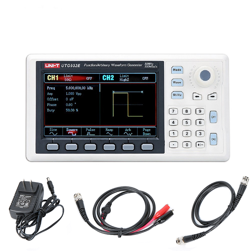 UTG962E Функция Генератор сигн – обзор и цена Dual Channel Arbitrary Waveform Function Generator 60Mhz