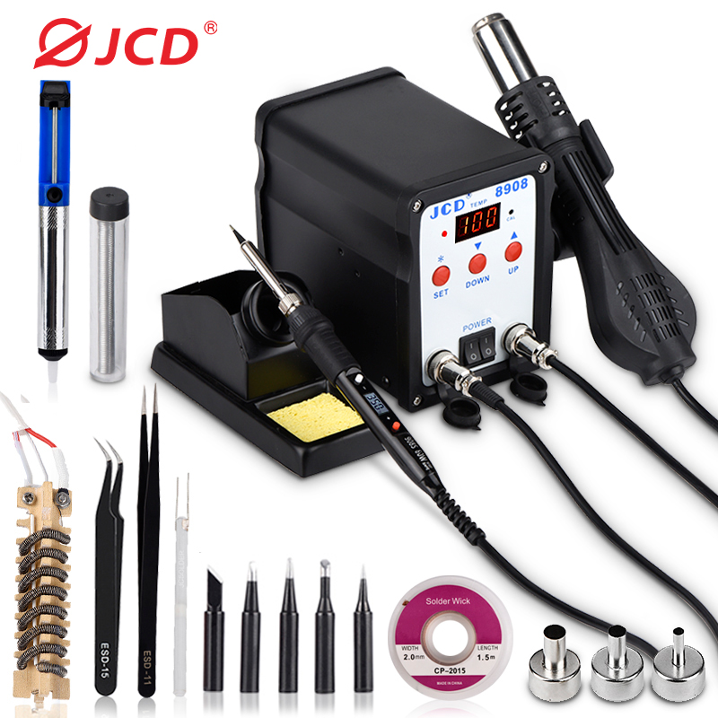 Паяльная станция JCD 2 в 1, св – обзор и цена Smd Rework Station Hot Air Soldering 2 In 1
