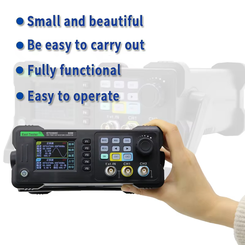 Восточный тестер ET3320/40/60C – обзор и цена Dual Channel Arbitrary Waveform Function Generator 60Mhz