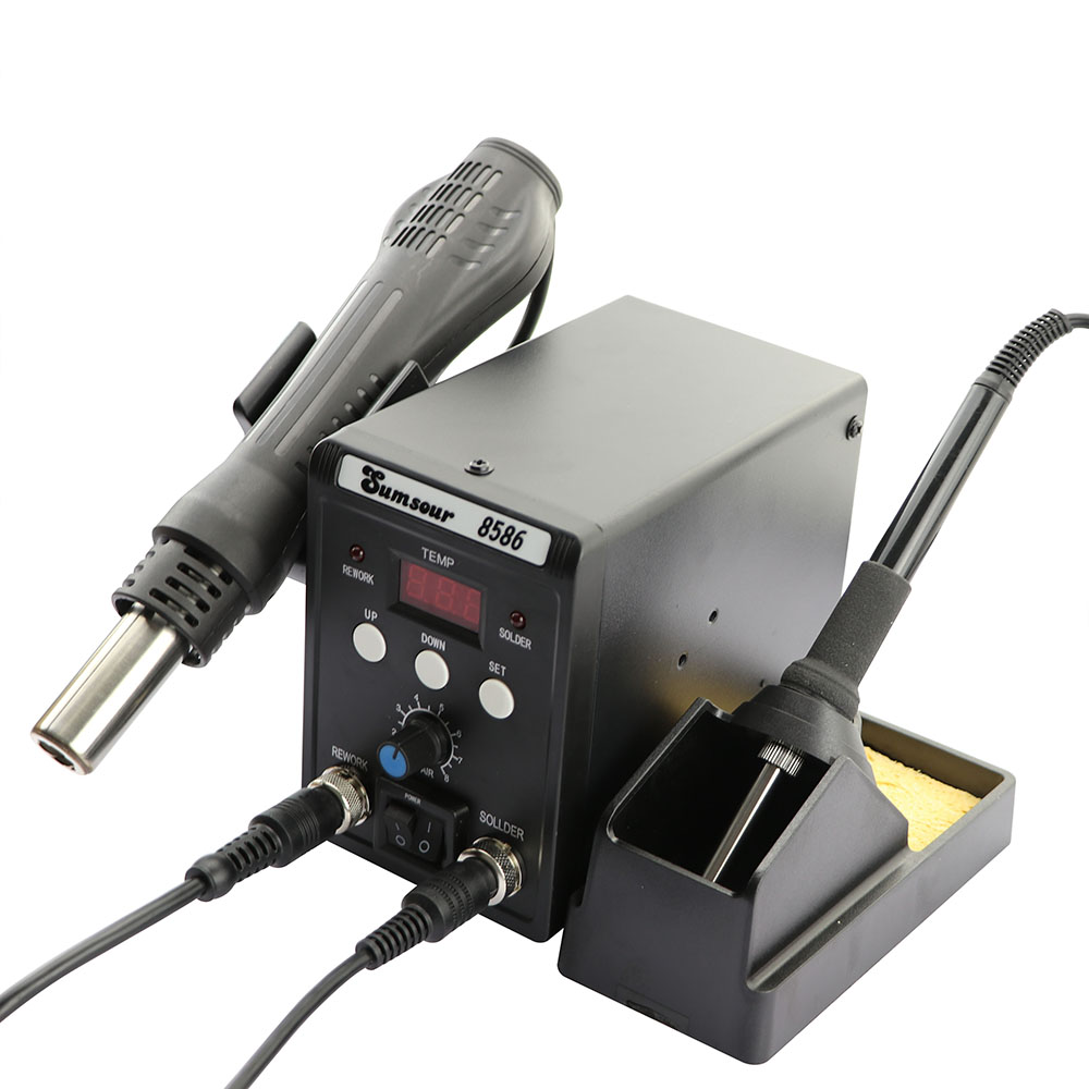 8586 700 Вт 2 в 1 Цифровой дис – обзор и цена Smd Rework Station Hot Air Soldering 2 In 1