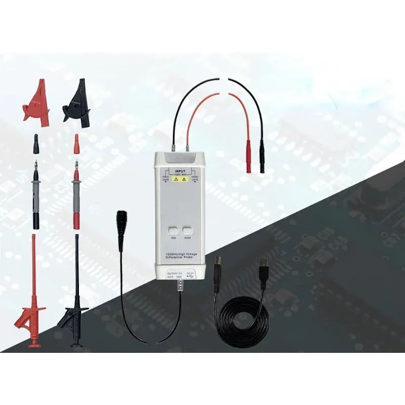 Новый осциллограф: Комплект вы – обзор и цена High Voltage Differential Probe 100Mhz 1300V