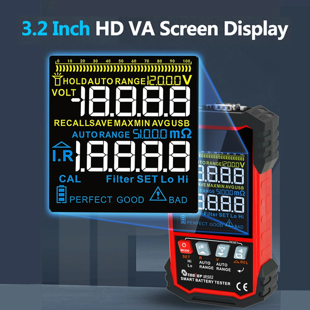 Тестер внутреннего сопротивлен – обзор и цена Battery Internal Resistance Tester Four Wire