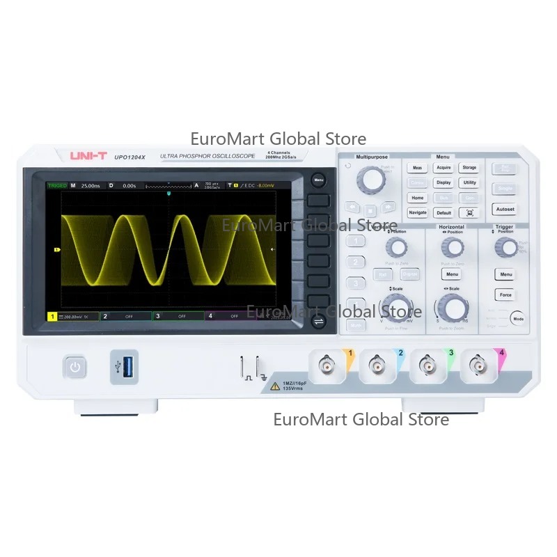 Цифровой осциллограф UPO1104X  – обзор и цена Digital Storage Oscilloscope 4 Channel 100Mhz