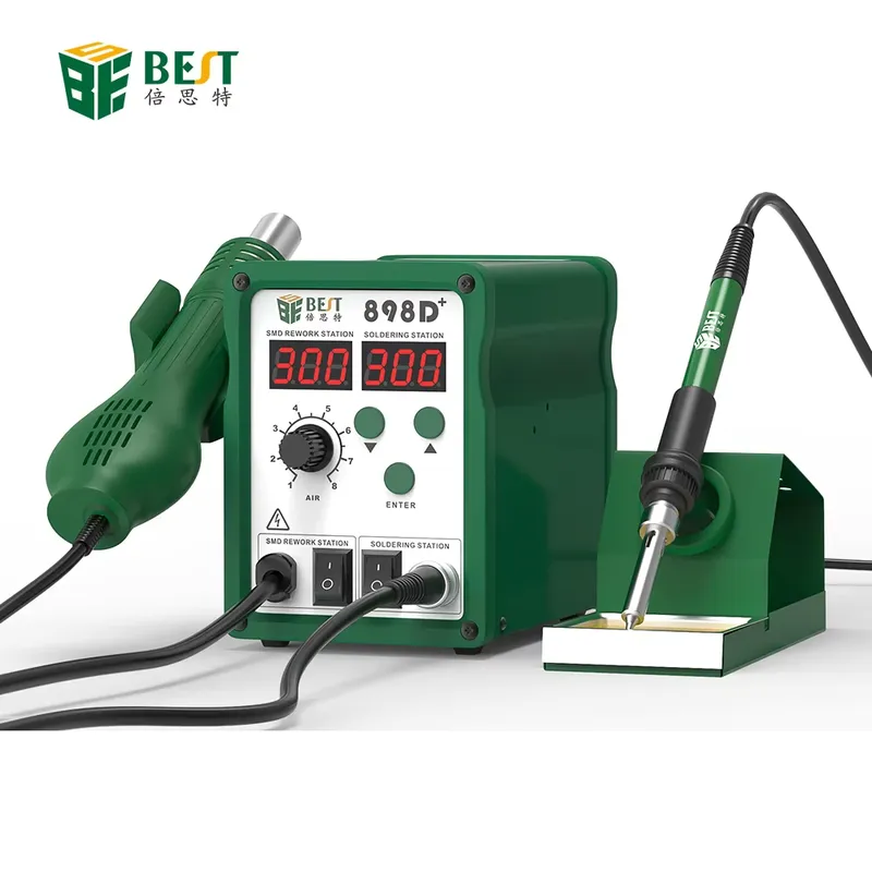 Цифровая паяльная станция BST- – обзор и цена Smd Rework Station Hot Air Soldering 2 In 1
